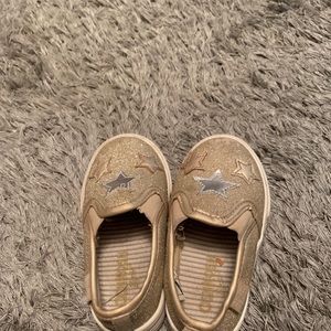 Kids gold shoes